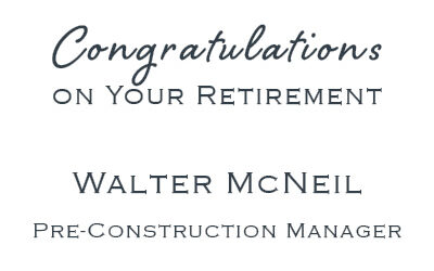 Congratulations Walter